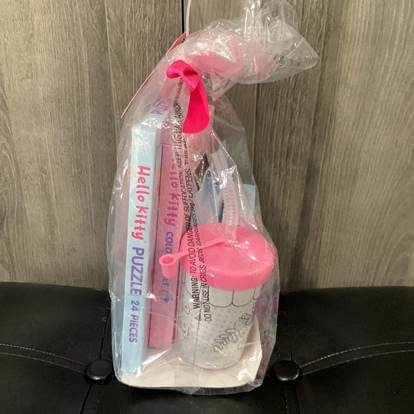 New Hello Kitty Pastel Pink & Blue Build Your Own Gift Basket 5 Piece Set - Picture 5 of 11